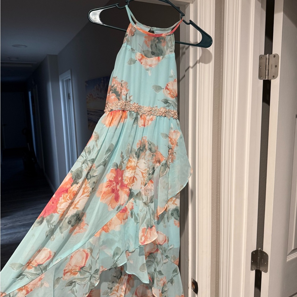 Floral Halter Maxi Dress